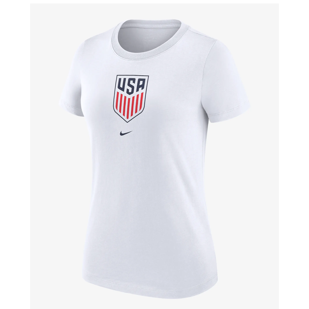 Nike USA Women's National Team Crest Tee White - DH8804-100-NIKE by Nike | Available at Niky's Sports