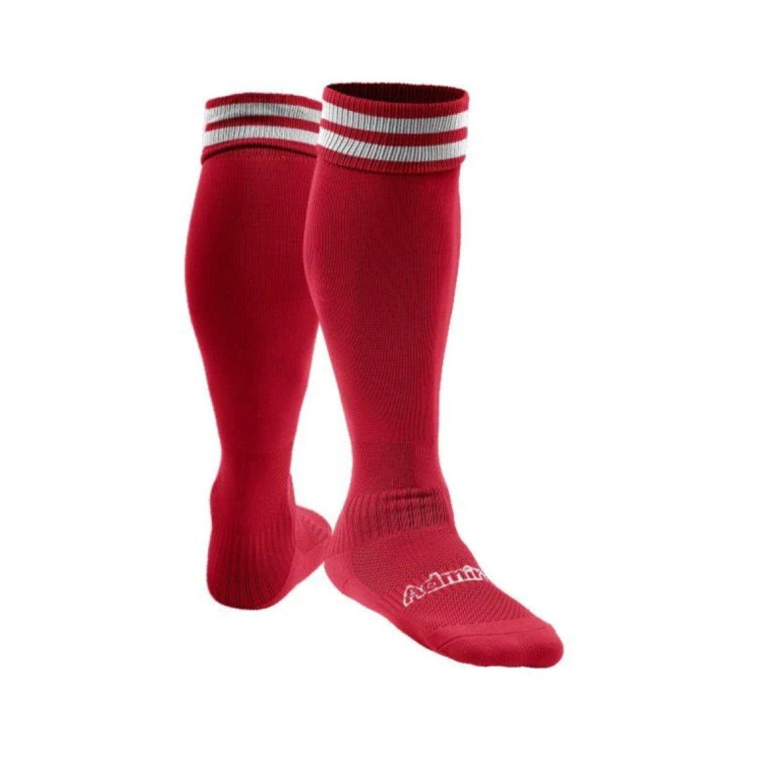Premier Soccer Socks - Red - 3008-RED-ADMIRAL by Admiral | Available at Niky's Sports