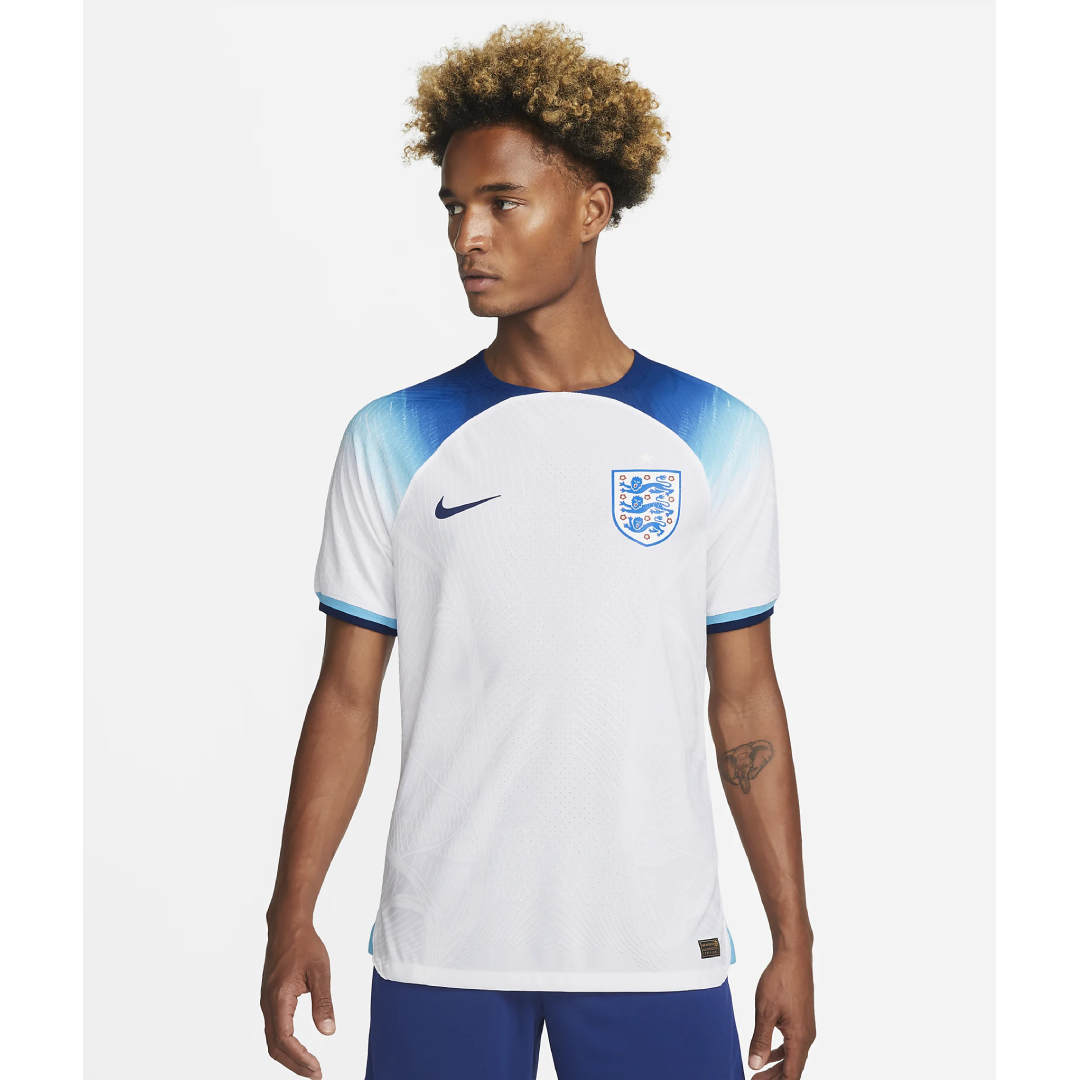 England 2022/23 Match Home Men's Nike Dri-FIT ADV Soccer Jersey - DN0623-100-NIKE by Nike | Available at Niky's Sports