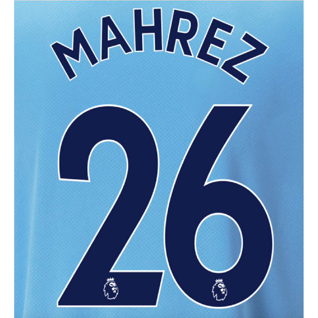 EPL MAHREZ NAVY NAME AND NUMBER SET 22-23