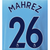 EPL MAHREZ NAVY NAME AND NUMBER SET 22-23