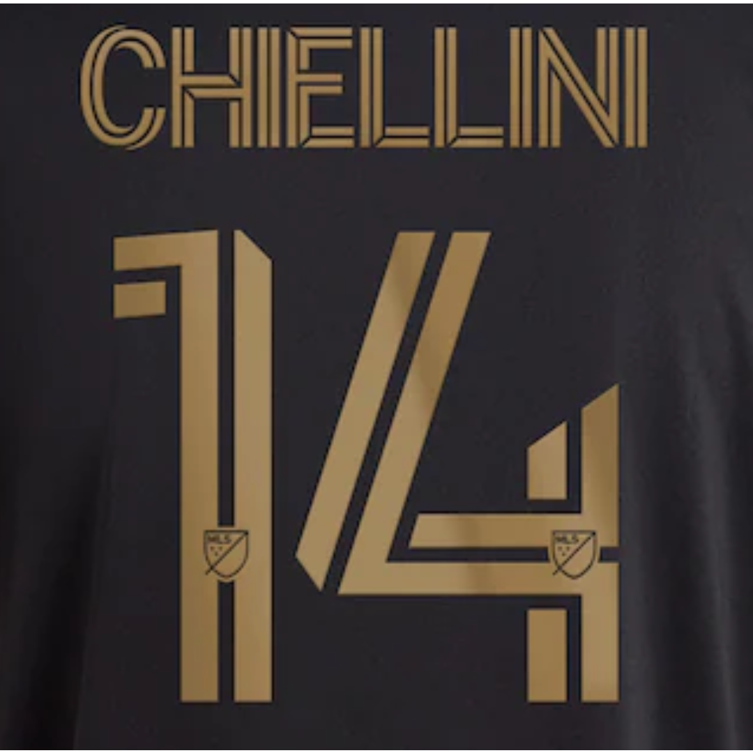 Chiellini 14 LAFC Home Adult Name and Number Set