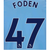 EPL FODEN NAVY NAME AND NUMBER SET 22-23