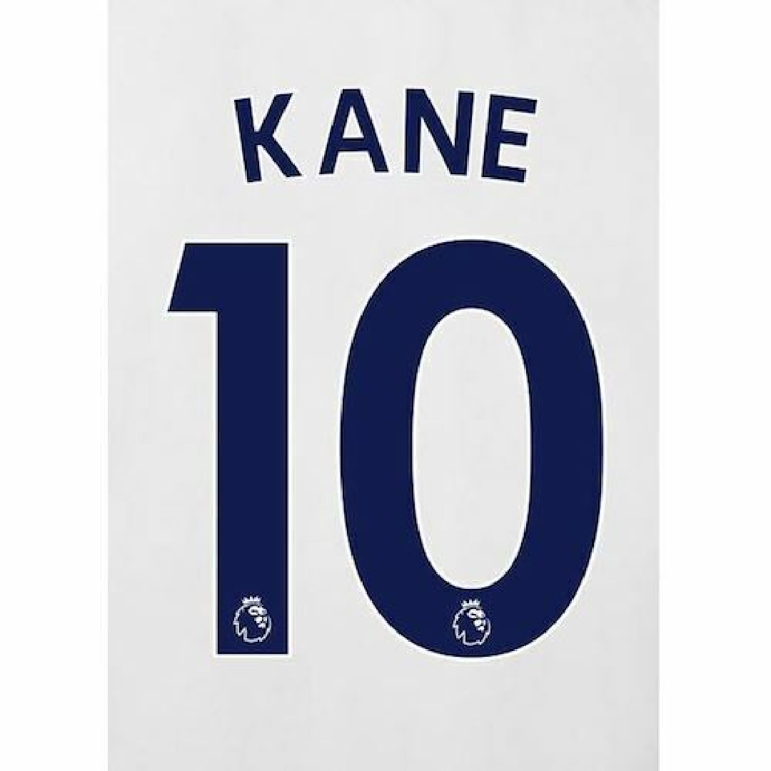EPL HARRY KANE NAVY NAME AND NUMBER SET 22-23