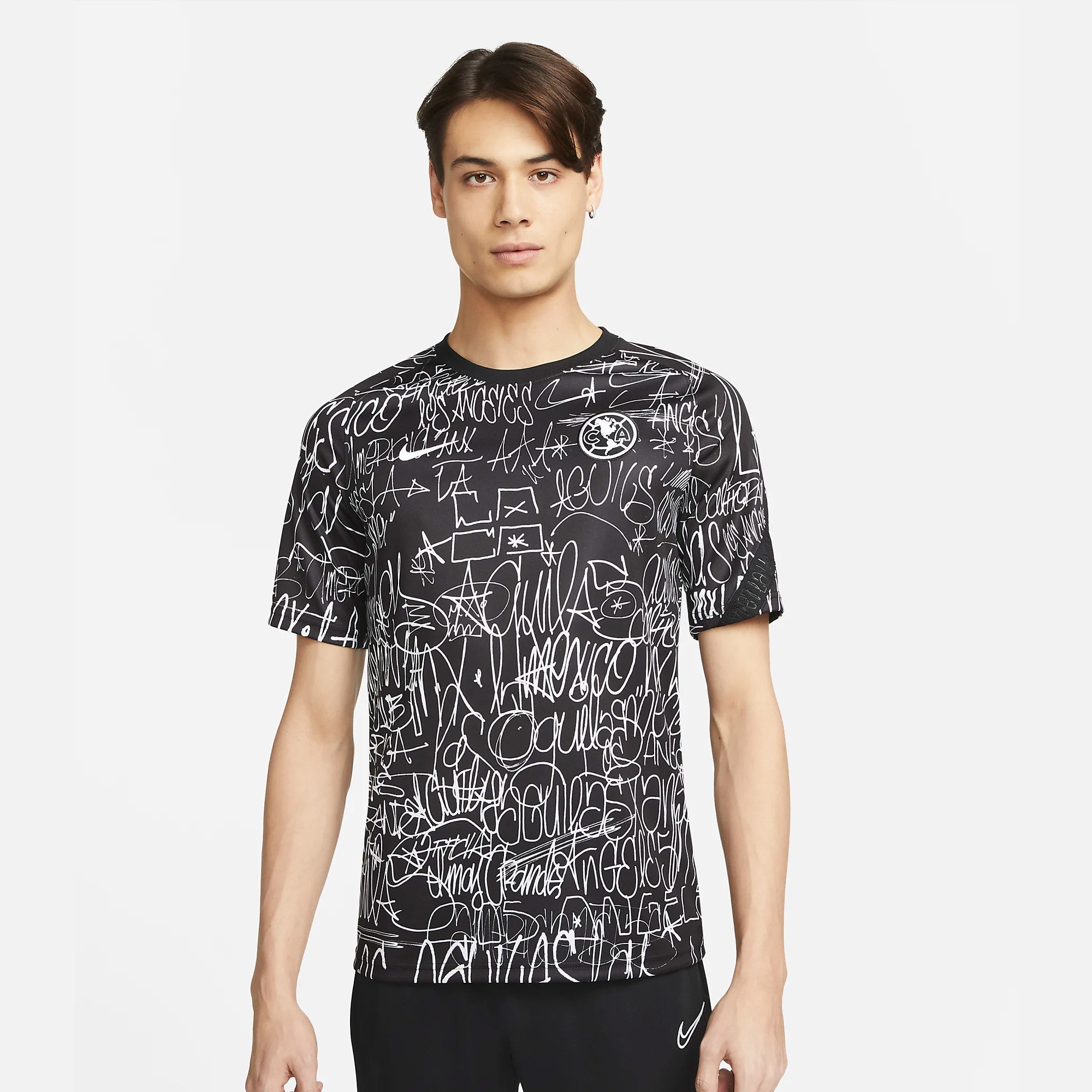 Nike Men's Club America Nike Dri-FIT Pre-Match Soccer Top LA*LA - DB9078-100-NIKE by Nike | Available at Niky's Sports