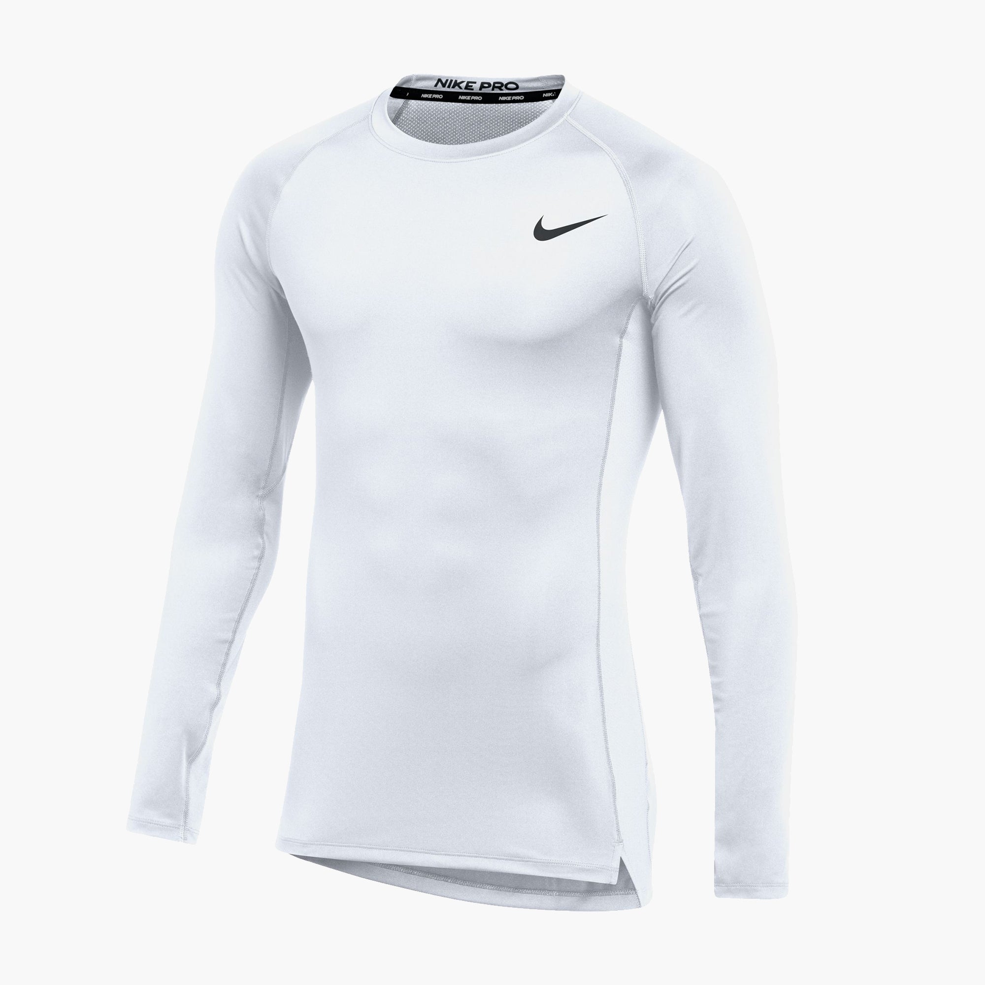 Nike Pro Compression Long Sleeve White – with fingers