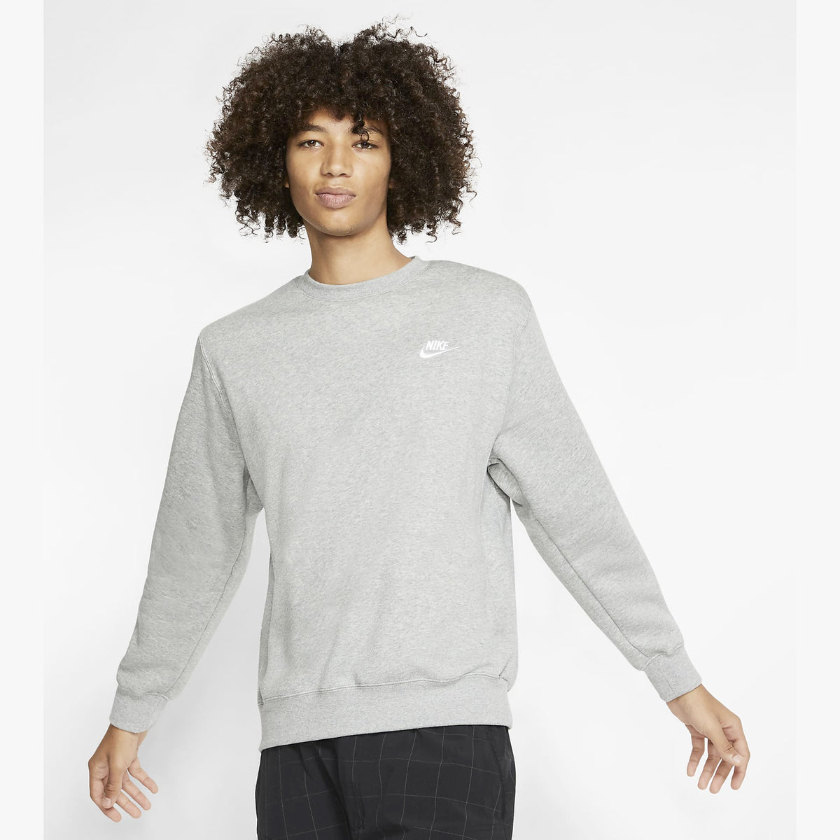 Nike Men&#39;s NSW Club Crew Grey