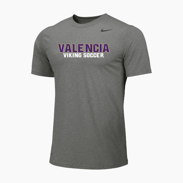 Nike Valencia JV/Fros Soccer Legend Top Short Sleeve Gray