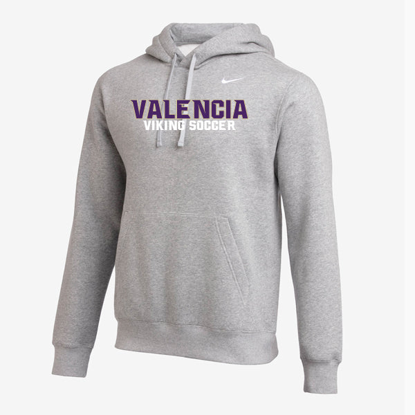 Nike Valencia Vikings Soccer Hooded Sweatshirt JV/Fros Gray