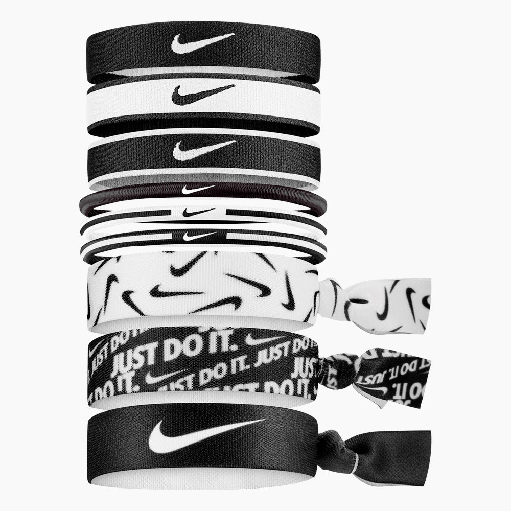 Nike Mixed Ponytail Holders 9 Pack - N.000.3537.036.OS-NIKE by Nike | Available at Niky's Sports