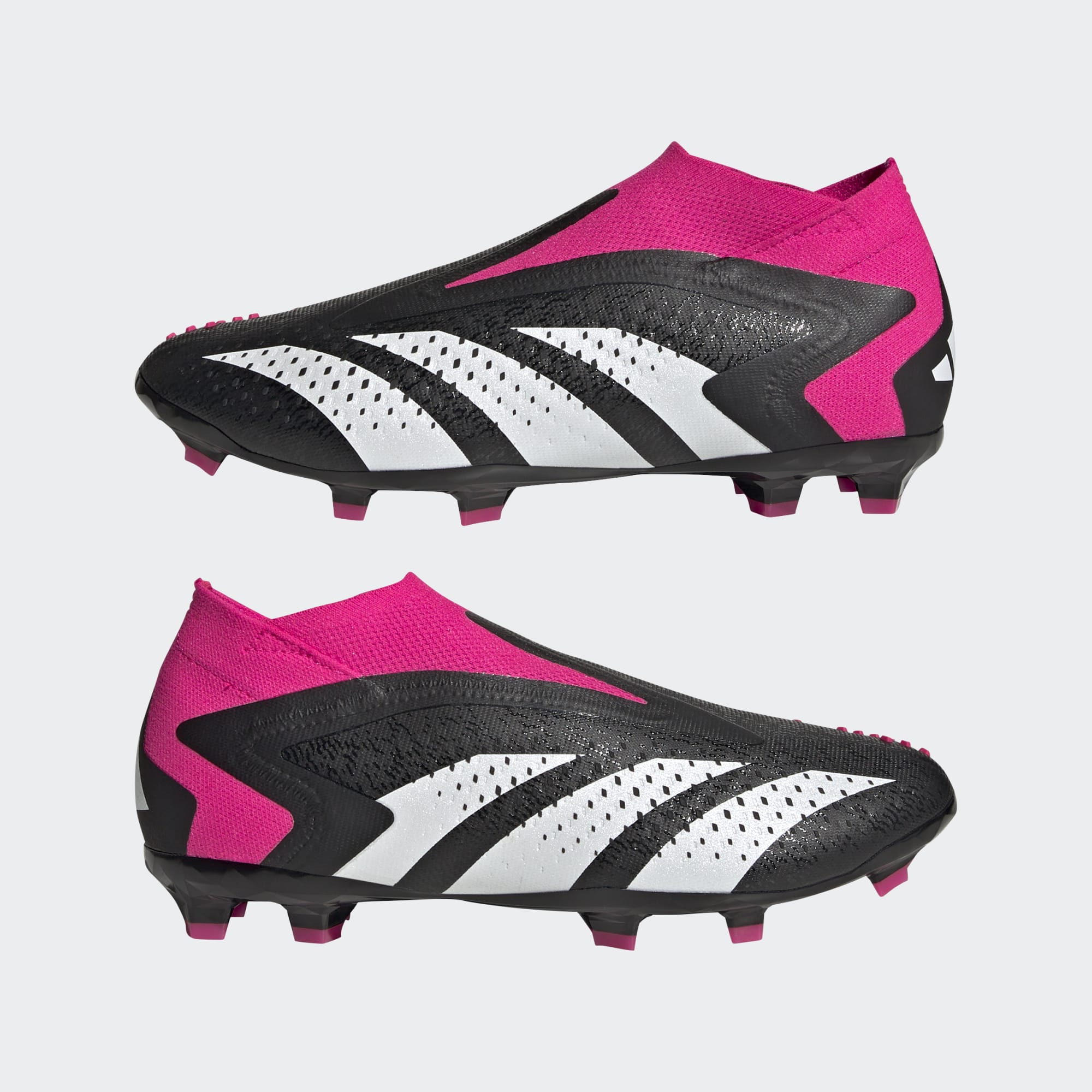 Adidas Predator Accuracy+ FG Firm Ground Soccer Cleats - Black & White