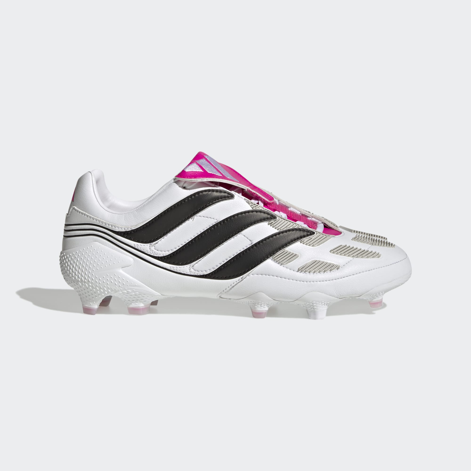 Adidas Predator Precision.3 FG Soccer Cleats - White / Black / Pink 7