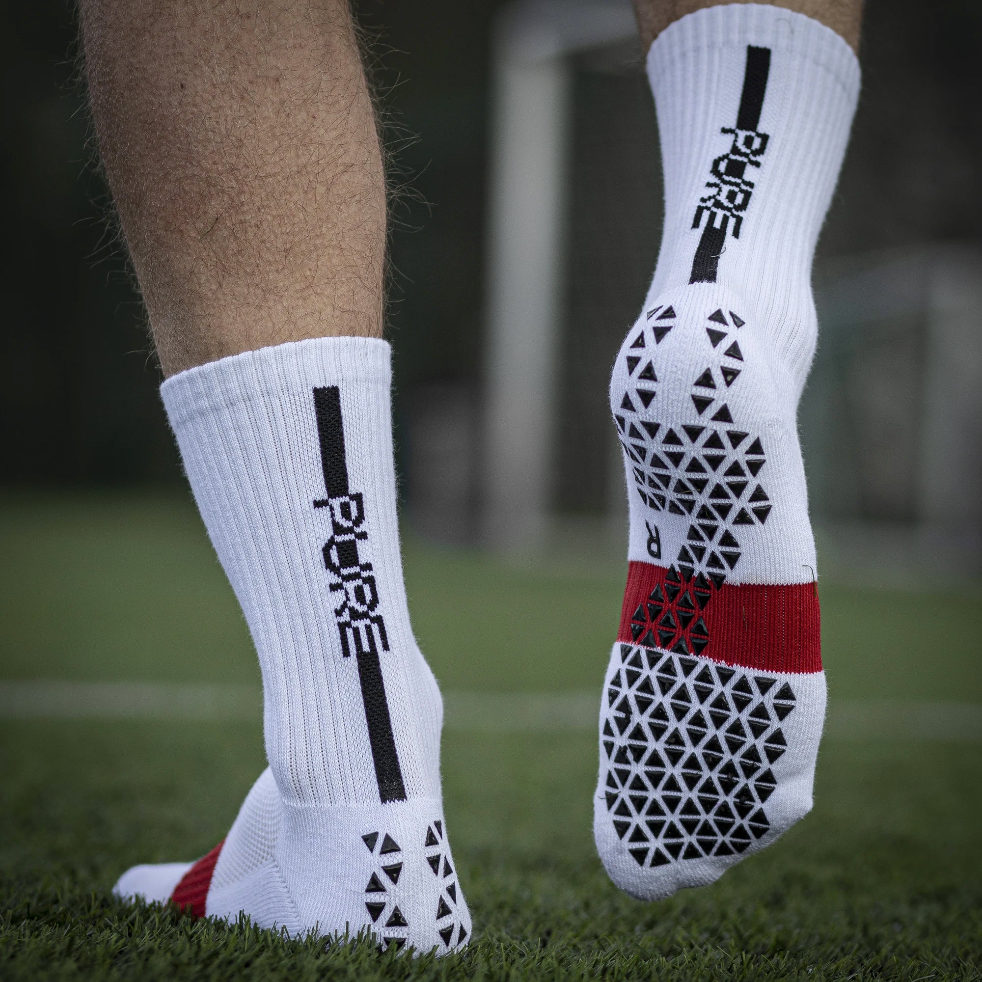 SR4U Pure Grip Socks Pro, L / White
