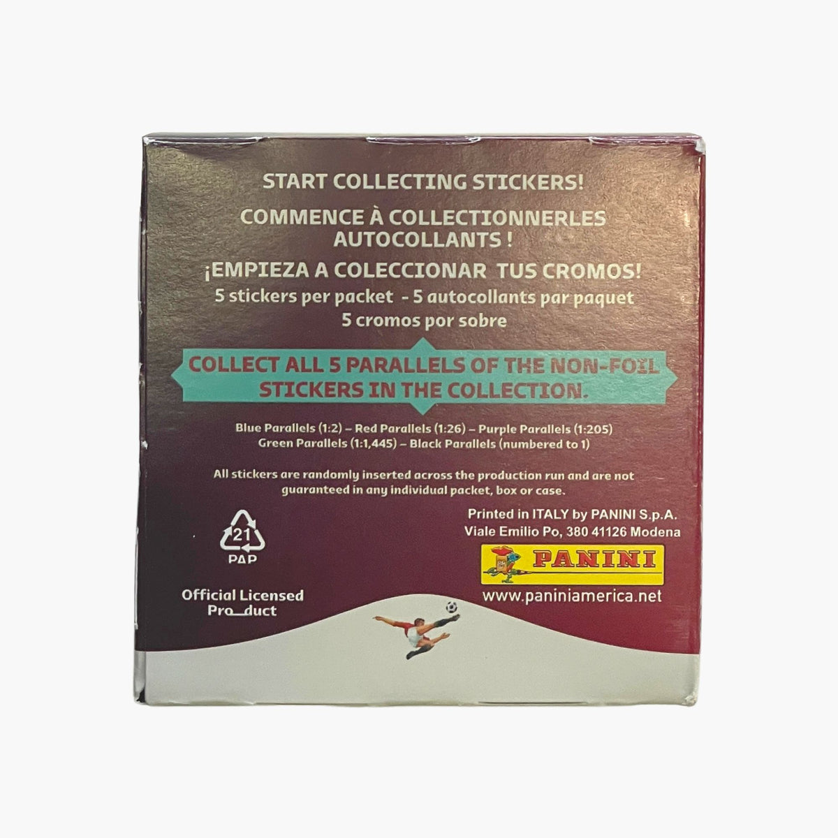 Panini World Cup Qatar 2022 Sticker Box (50 STICKER PACKS 250 STICKERS ...