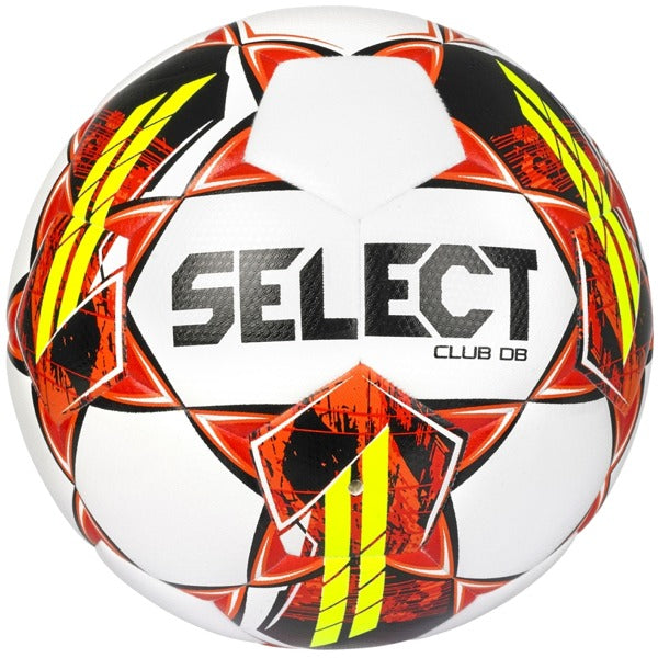 SELECT CLUB DB V22 WHITE/RED SOCCER BALL - 0256066881-SELECT by Select | Available at Niky's Sports