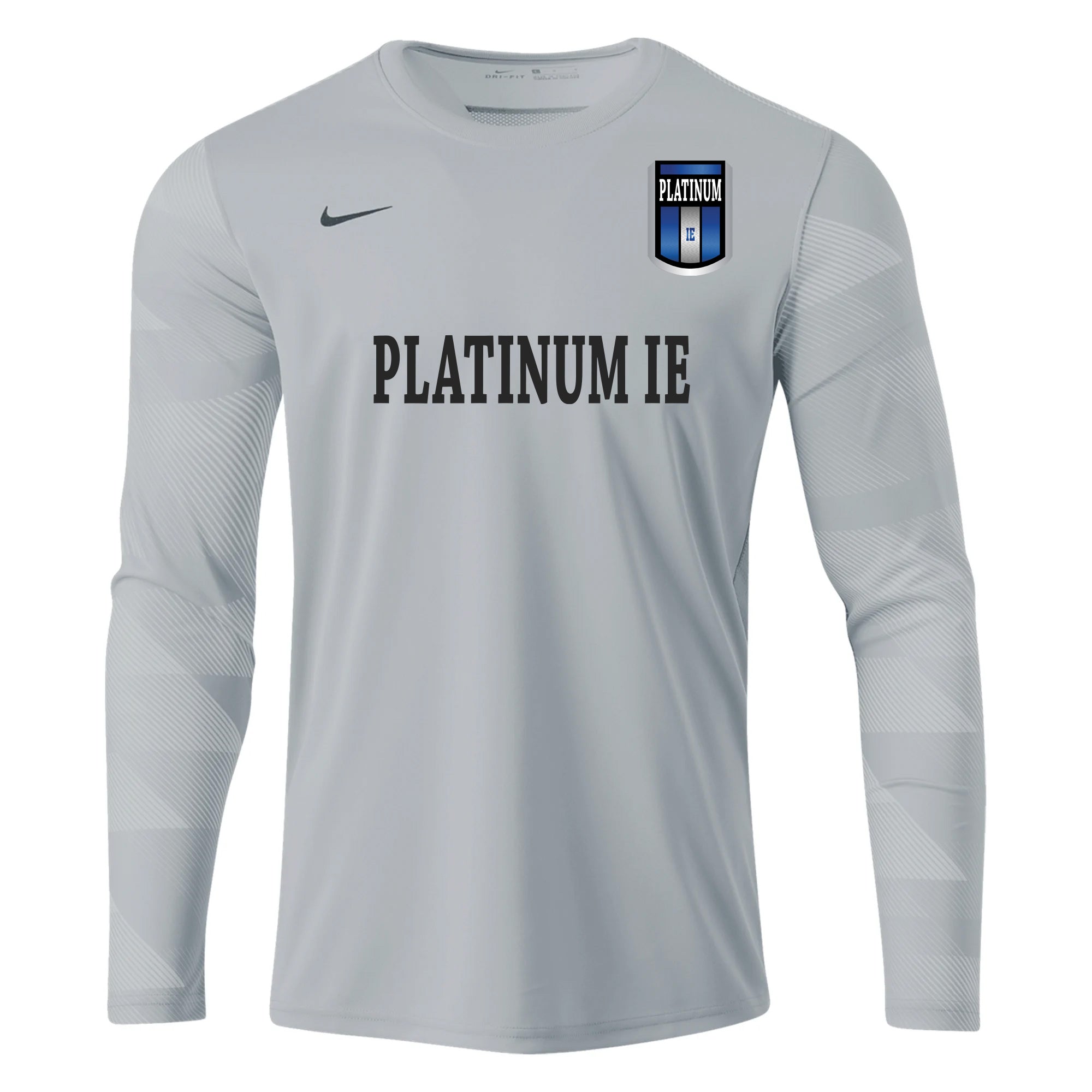 Nike Men's Platinum IE Goalkeeper Jersey Gray