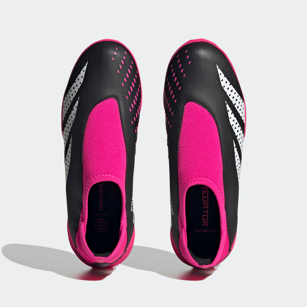 adidas PREDATOR ACCURACY.3 LACELESS YOUTH TURF SHOES - GW7092-ADIDAS by adidas | Available at Niky's Sports
