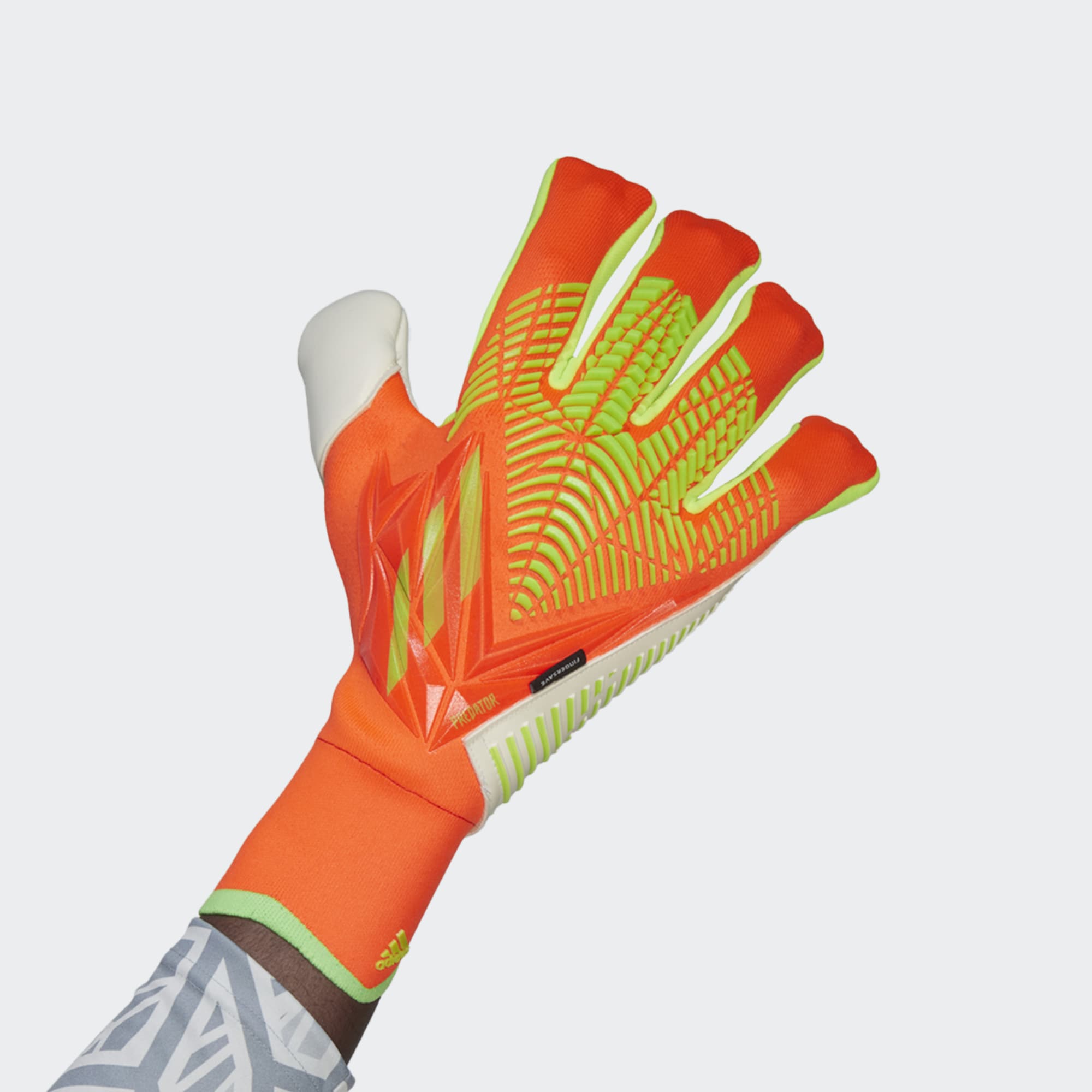 PREDATOR EDGE FINGERSAVE PRO GOALKEEPER GLOVES - HC0612-ADIDAS by adidas | Available at Niky's Sports