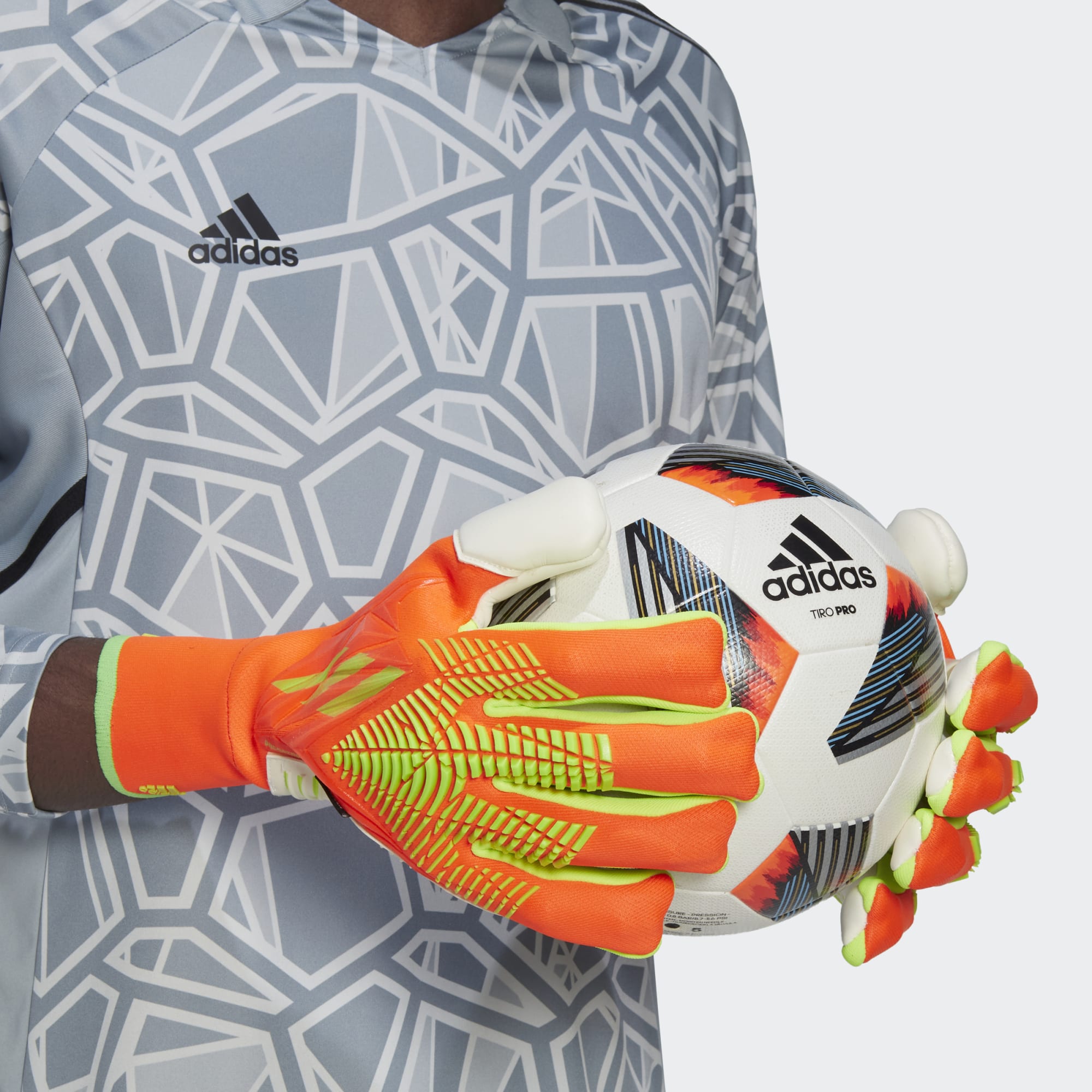 PREDATOR EDGE FINGERSAVE PRO GOALKEEPER GLOVES - HC0612-ADIDAS by adidas | Available at Niky's Sports