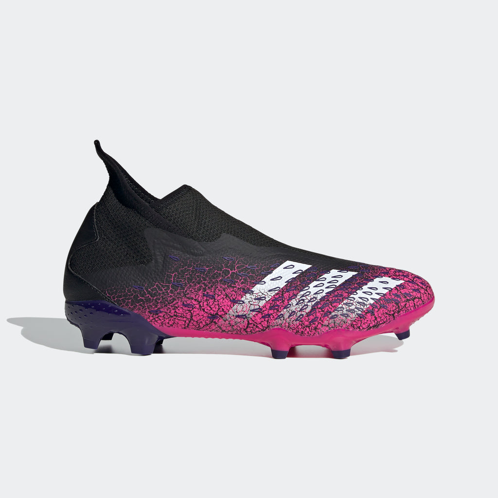 Predator Freak .3 Laceless FG Cleats - Core Black/Shock Pink