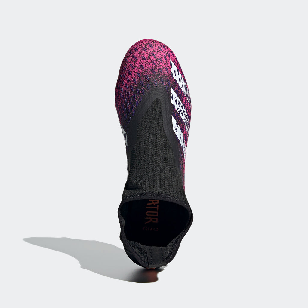 Predator Freak .3 Laceless FG Cleats - Core Black/Shock Pink
