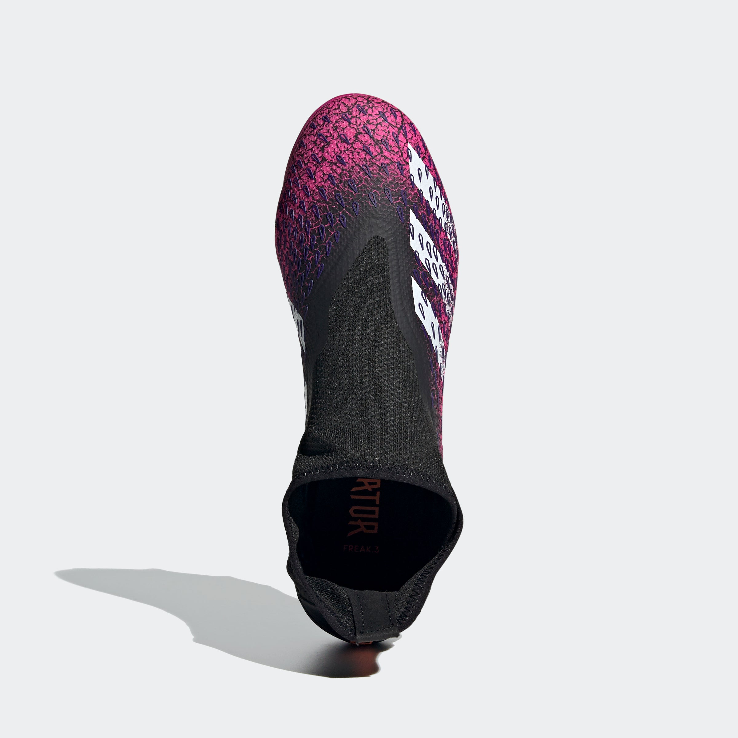 Predator Freak .3 Laceless FG Cleats - Core Black/Shock Pink