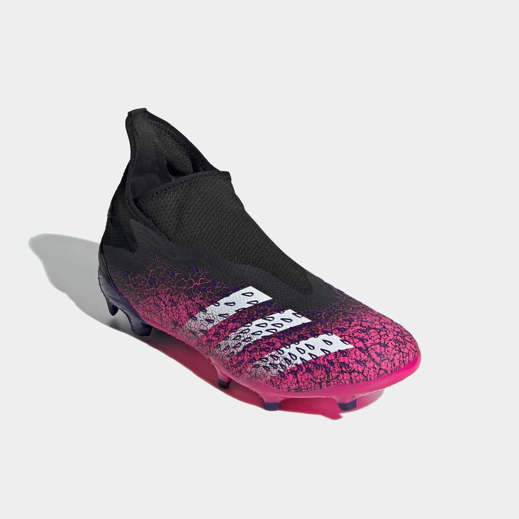 Predator Freak .3 Laceless FG Cleats - Core Black/Shock Pink