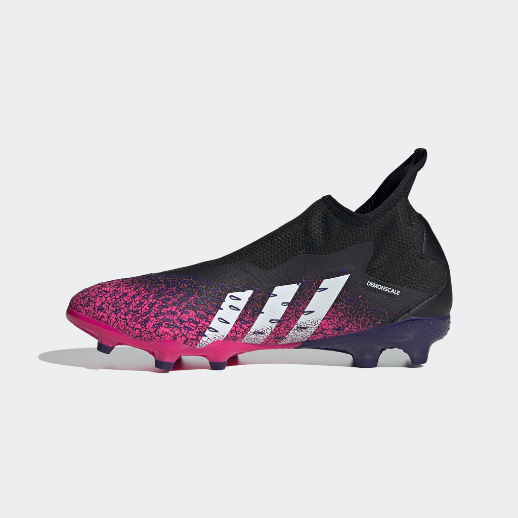 Predator Freak .3 Laceless FG Cleats - Core Black/Shock Pink