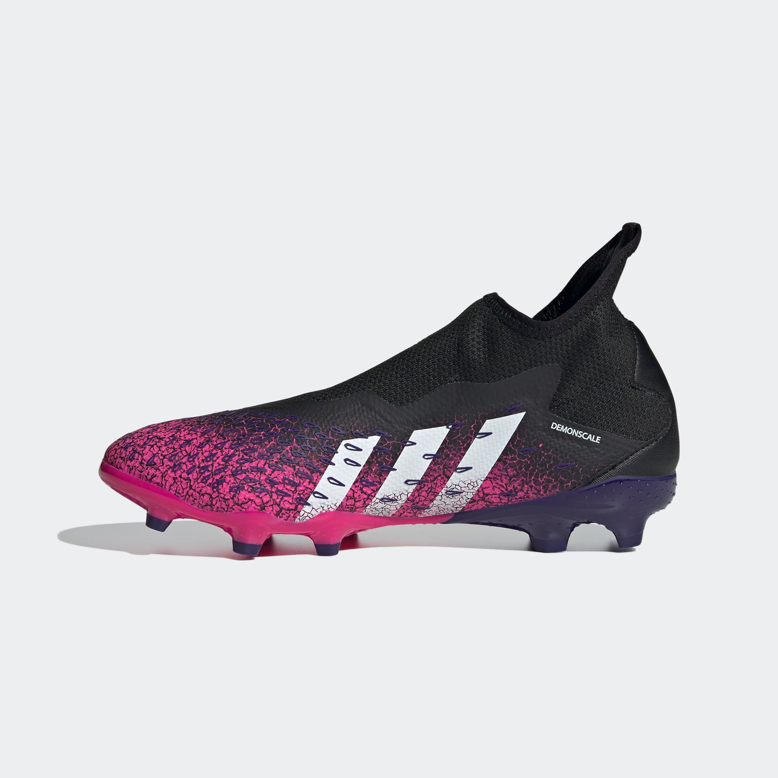 Predator Freak .3 Laceless FG Cleats Core Black Shock Pink