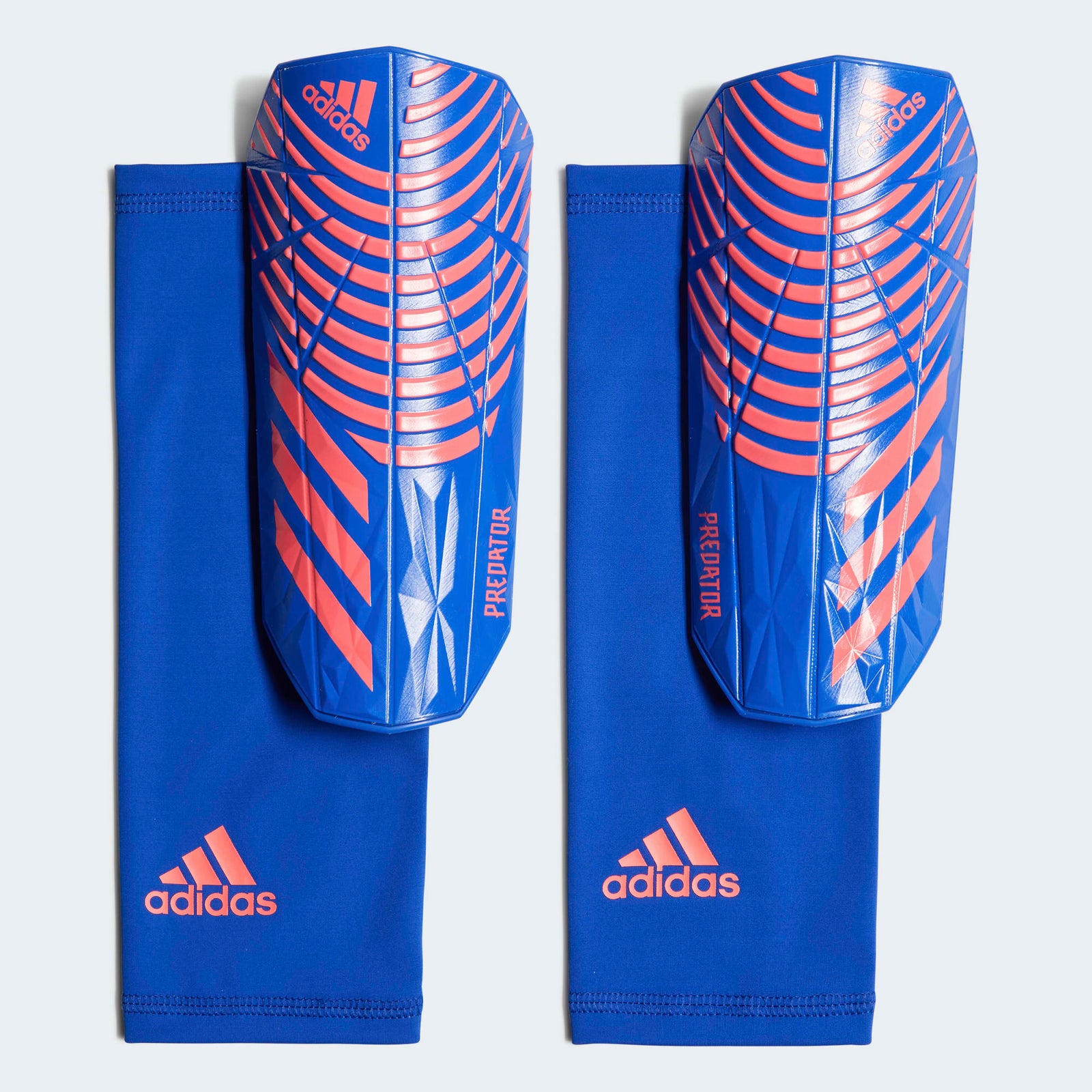 adidas Predator Shinguard League Blue/Red - H43744-ADIDAS by adidas | Available at Niky's Sports