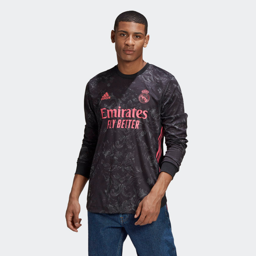 Real Madrid Authentic 3rd Long Sleeve Jersey 20/21 Men's
