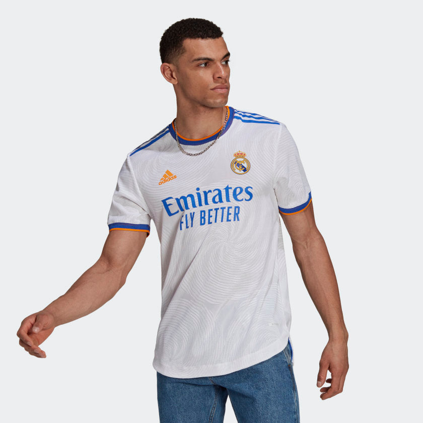Men's Real Madrid Authentic Home Jersey 2021-22 - GQ1360-ADIDAS by Adidas | Available at Niky's Sports