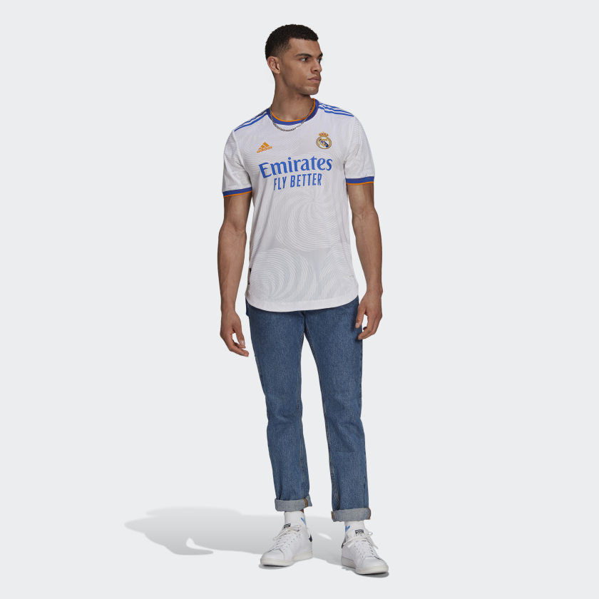 Men's Real Madrid Authentic Home Jersey 2021-22 - GQ1360-ADIDAS by Adidas | Available at Niky's Sports
