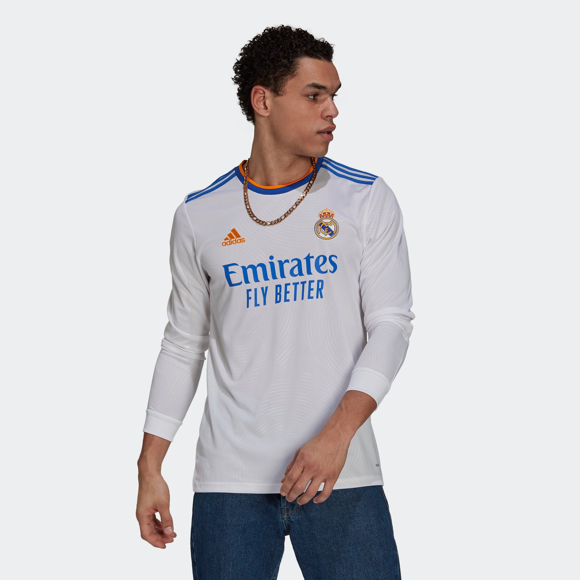 Real Madrid Home 21/22 LS Jersey