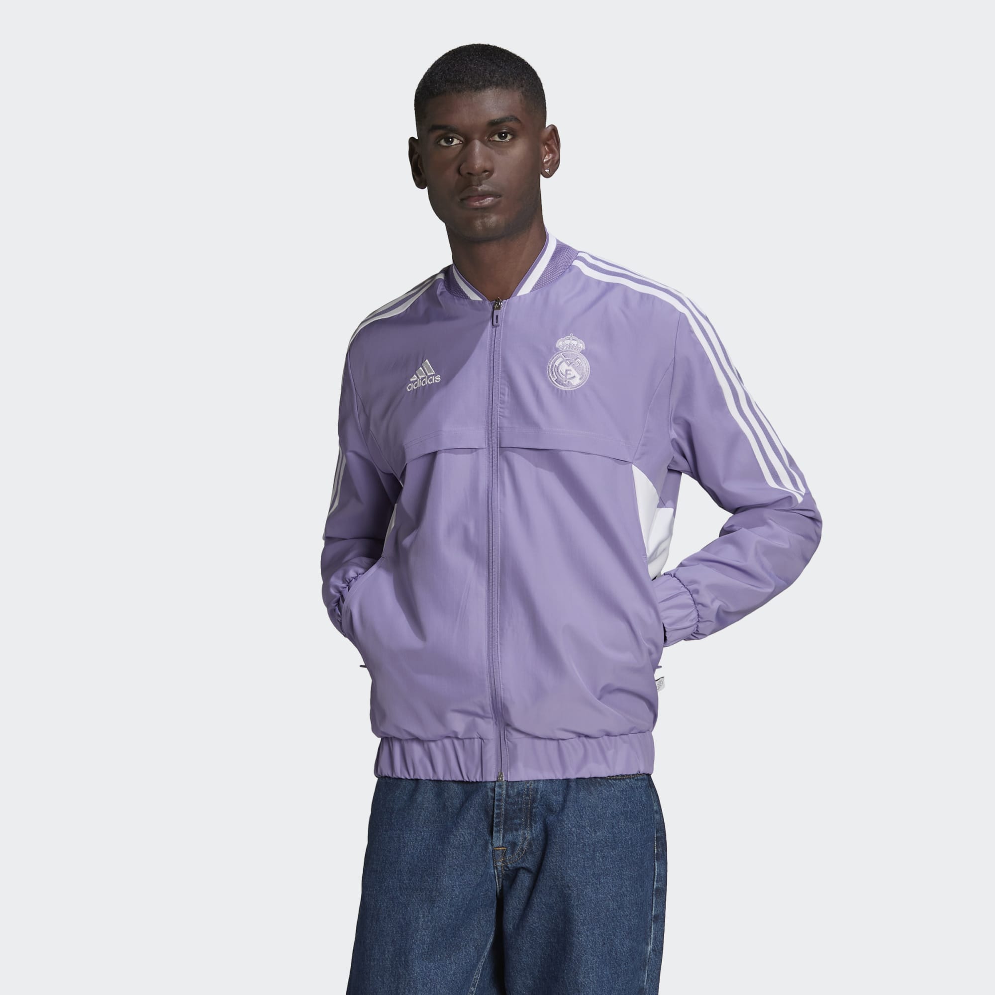 adidas Men's REAL MADRID ANTHEM JACKET