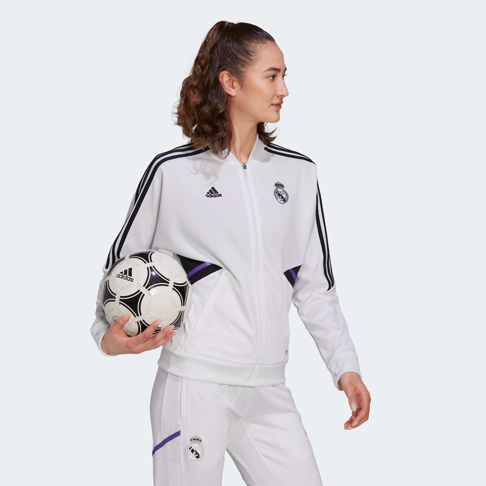 adidas REAL MADRID CONDIVO 22 TRAINING WOMEN'S TRACK JACKET - HG4013-ADIDAS by adidas | Available at Niky's Sports