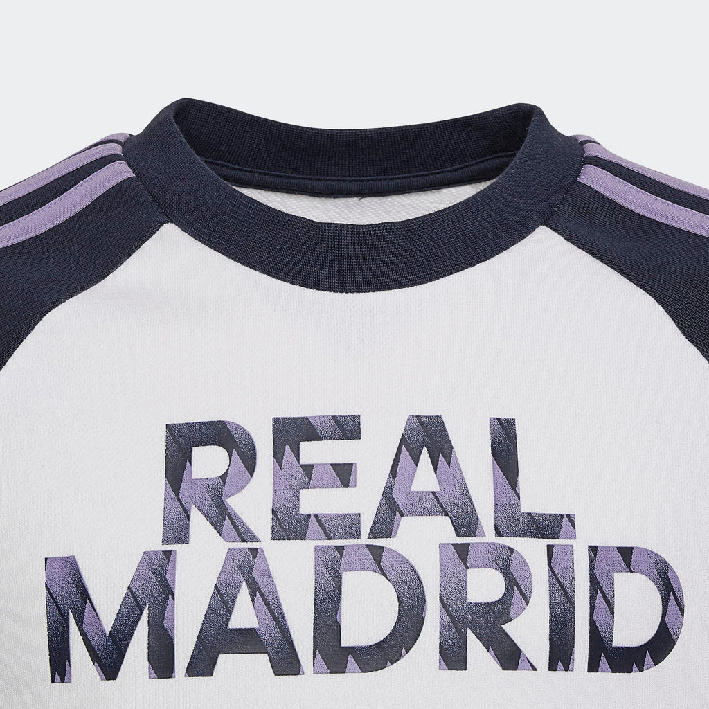 ADIDAS YOUTH REAL MADRID CREW SWEATSHIRT