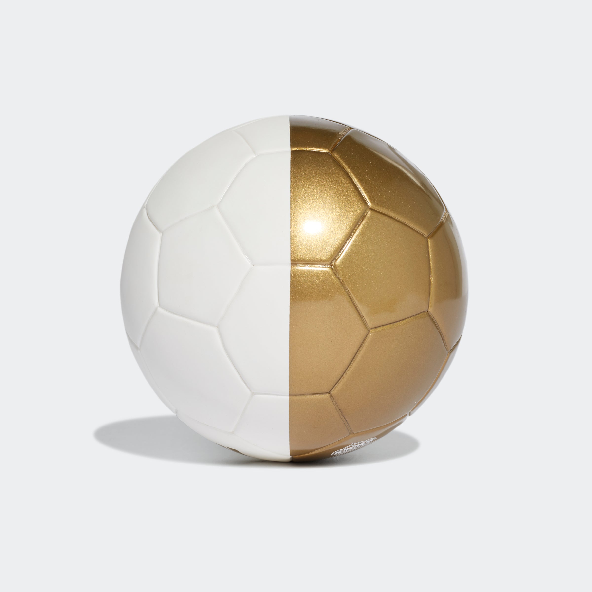 Real Madrid Mini Soccer Ball - White/Dark Football Gold