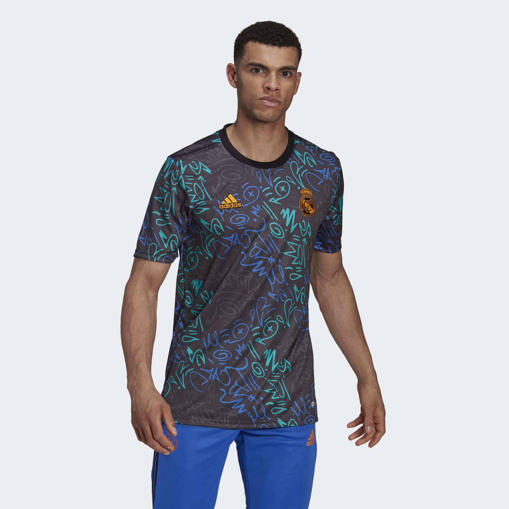 adidas REAL MADRID PRE-MATCH JERSEY - H59010-ADIDAS by adidas | Available at Niky's Sports