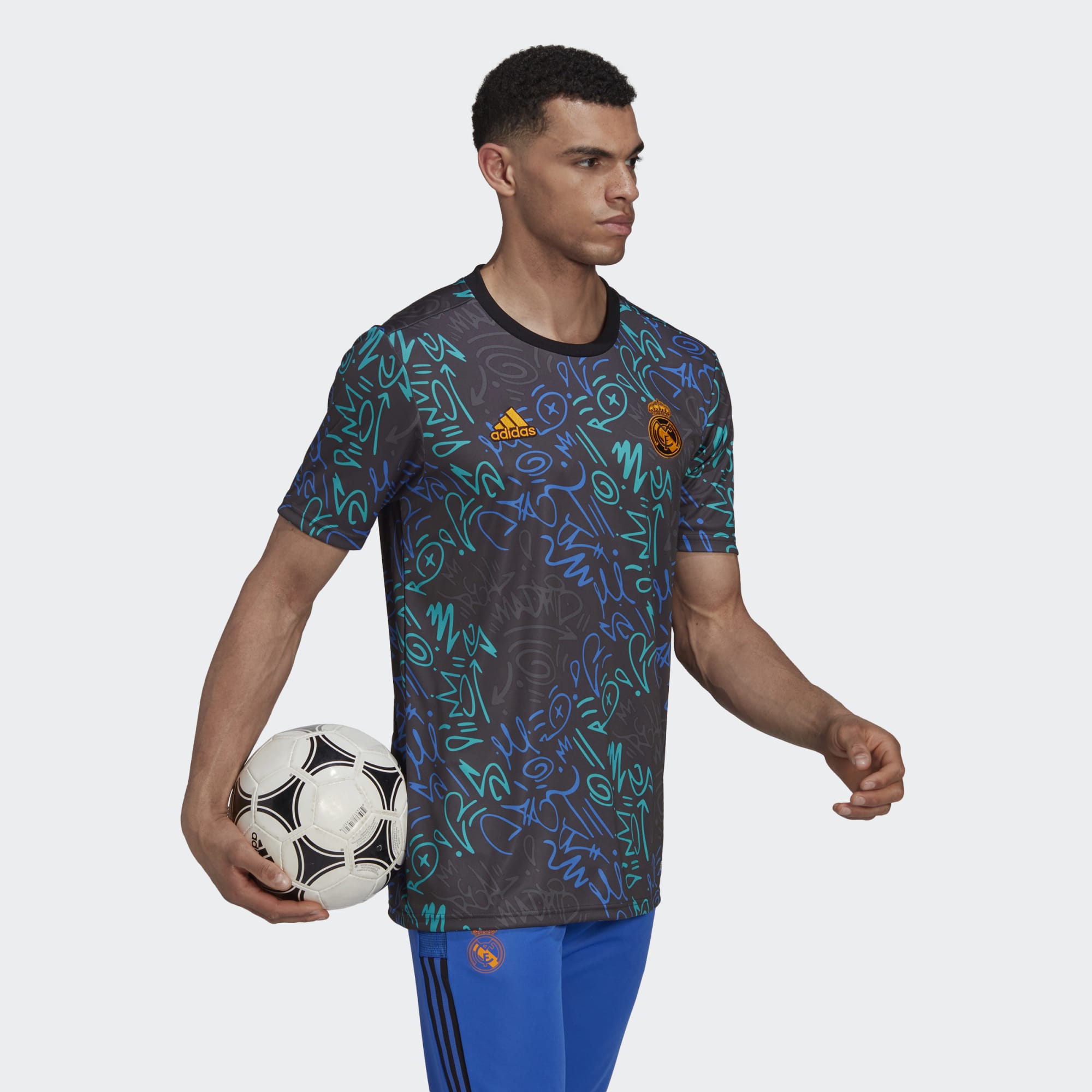 adidas REAL MADRID PRE-MATCH JERSEY - H59010-ADIDAS by adidas | Available at Niky's Sports