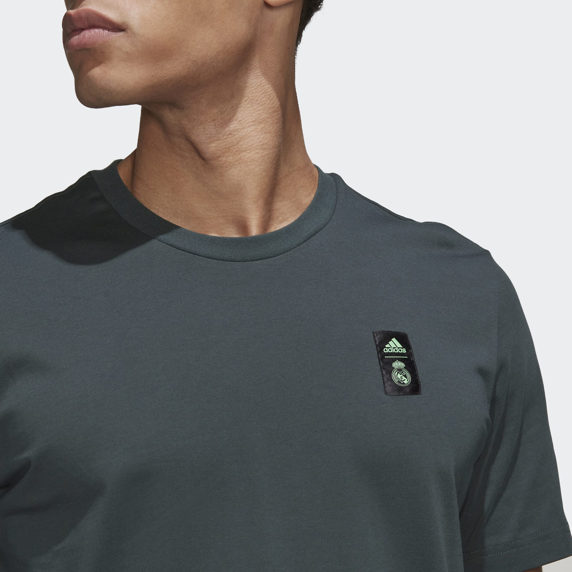 adidas REAL MADRID TIRO 21 LIFESTYLER HEAVY COTTON TEE - HD1340-ADIDAS by adidas | Available at Niky's Sports