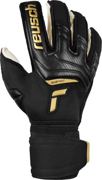 ATTRAKT GOLD X GLUEPRINT ORTHO-TEC GOALKEEPER GLOVE - 5270970-7707-REUSCH by Reusch | Available at Niky's Sports