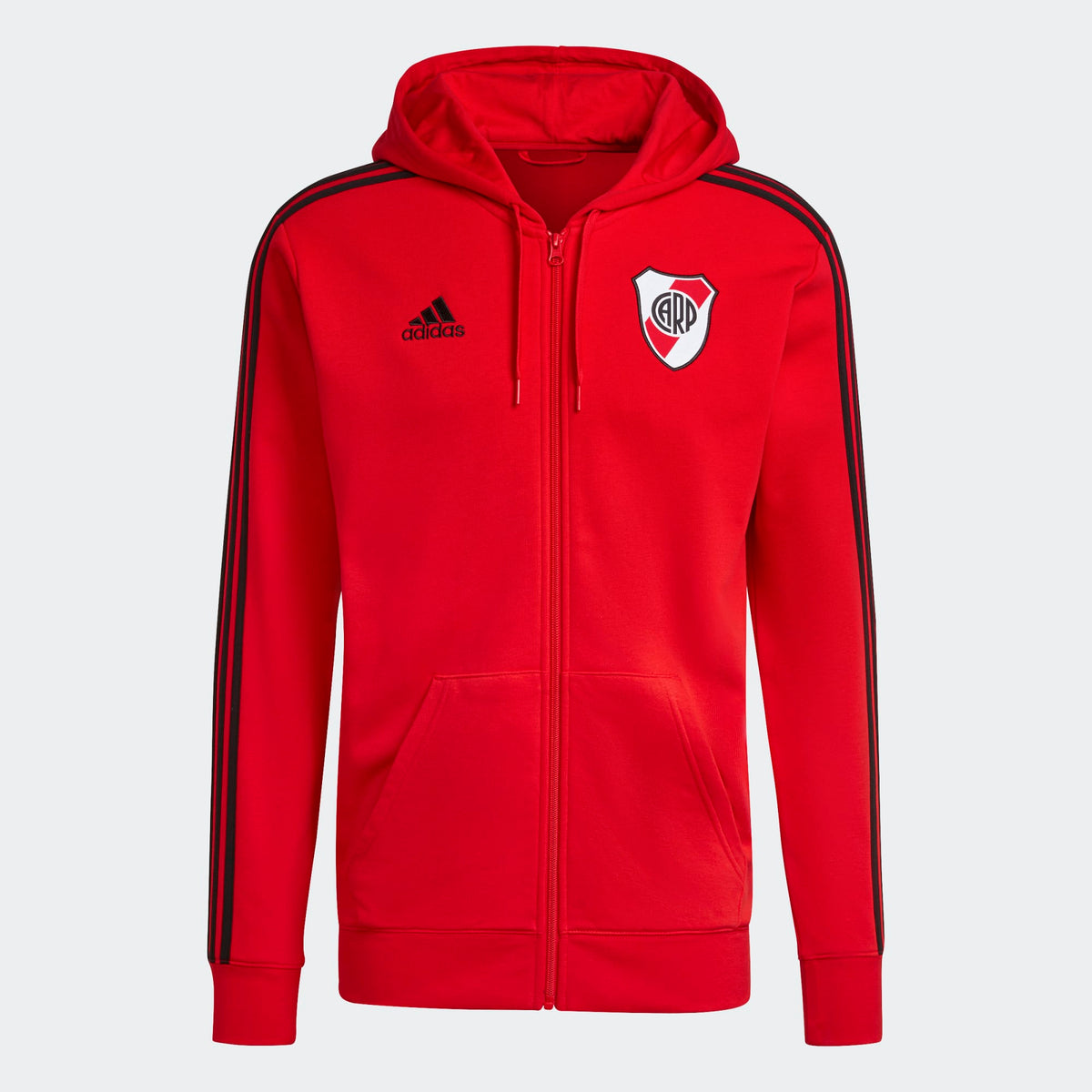 adidas RIVER PLATE 3-STRIPES MEN'S HOODIE - HC1106-ADIDAS by adidas | Available at Niky's Sports