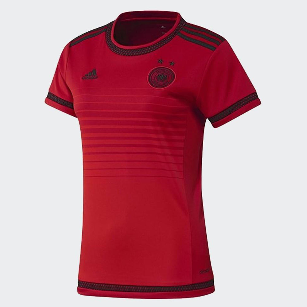 Women's Germany 15/16 WC Away Jersey - Red/Black - S90315-ADIDAS by Adidas | Available at Niky's Sports