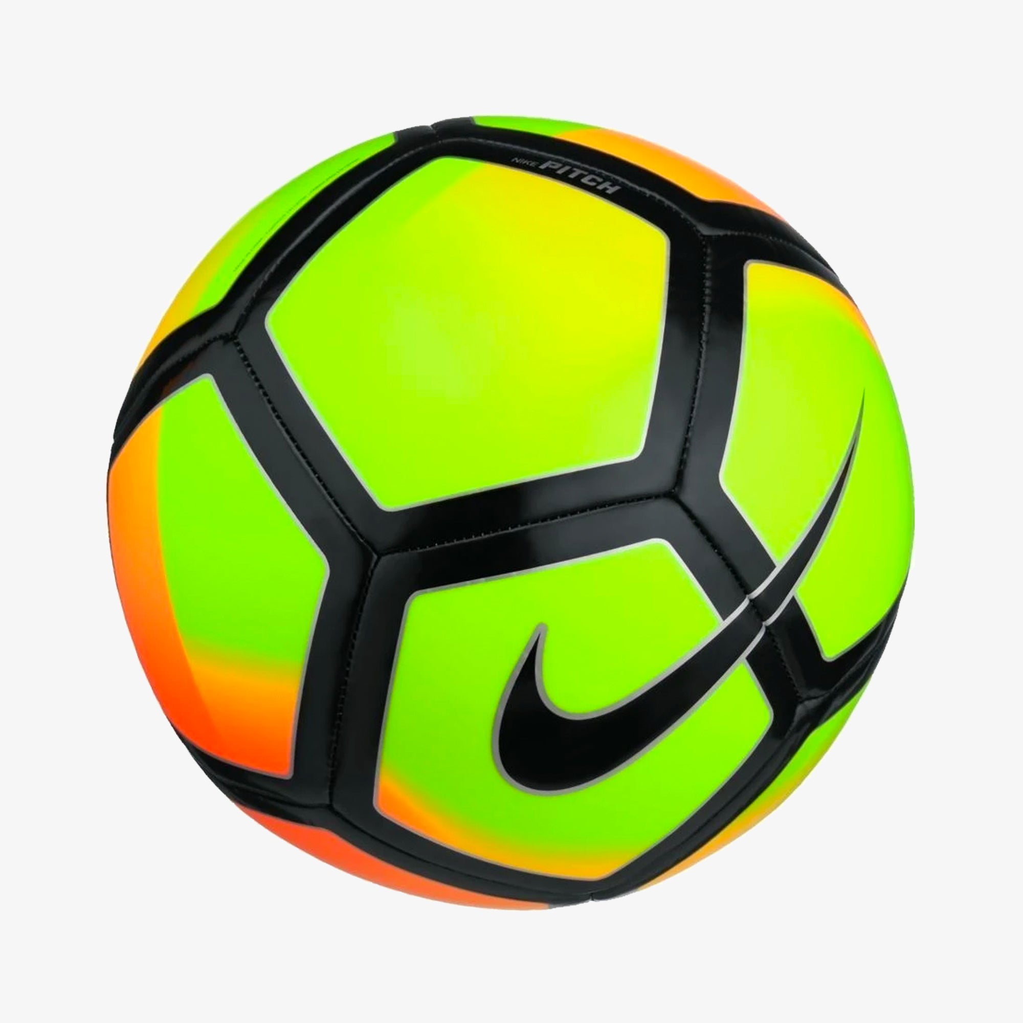 Nike Pitch Soccer Ball - Volt/Laser Orange - SC3136-715-NIKE by Nike | Available at Niky's Sports