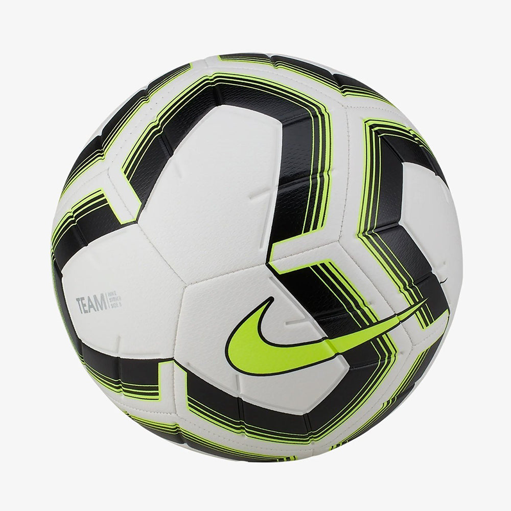 Strike Team Soccer Ball - White/Black/Volt - SC3535-102-NIKE by Nike | Available at Niky's Sports