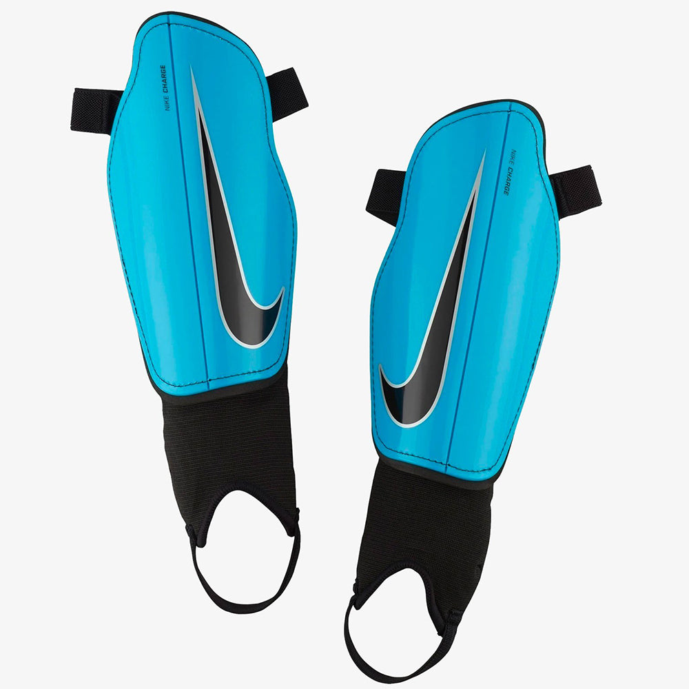 Youth Charge 2.0 Soccer Shin Guards - Blue/Black - SP2079-413-NIKE by Nike | Available at Niky's Sports