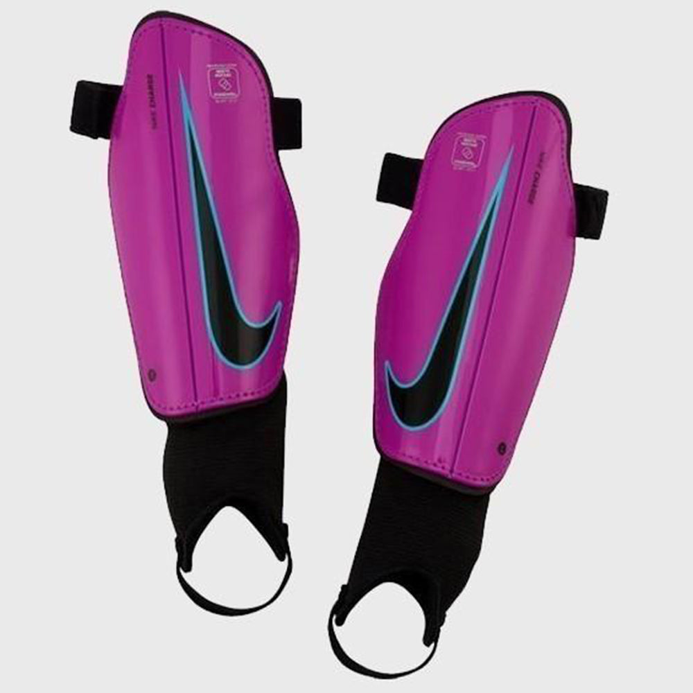 Kid&#39;s Charge 2.0 Shinguards - Pink/Black - SP2079-606-NIKE by Nike | Available at Niky&#39;s Sports