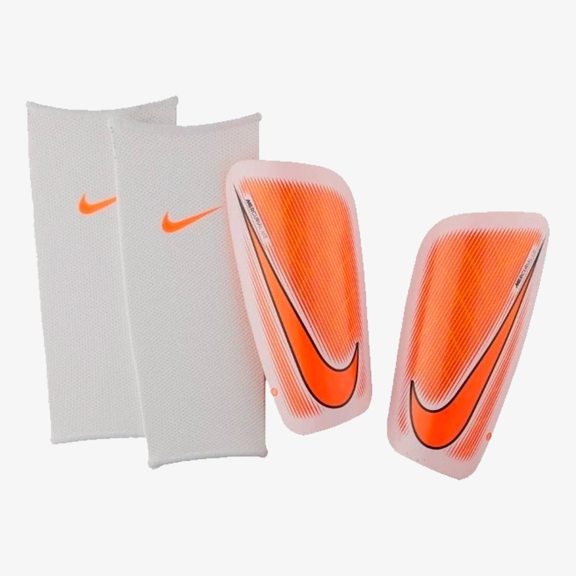 Mercurial Lite Shin Guard Orange/White Niky's Sports