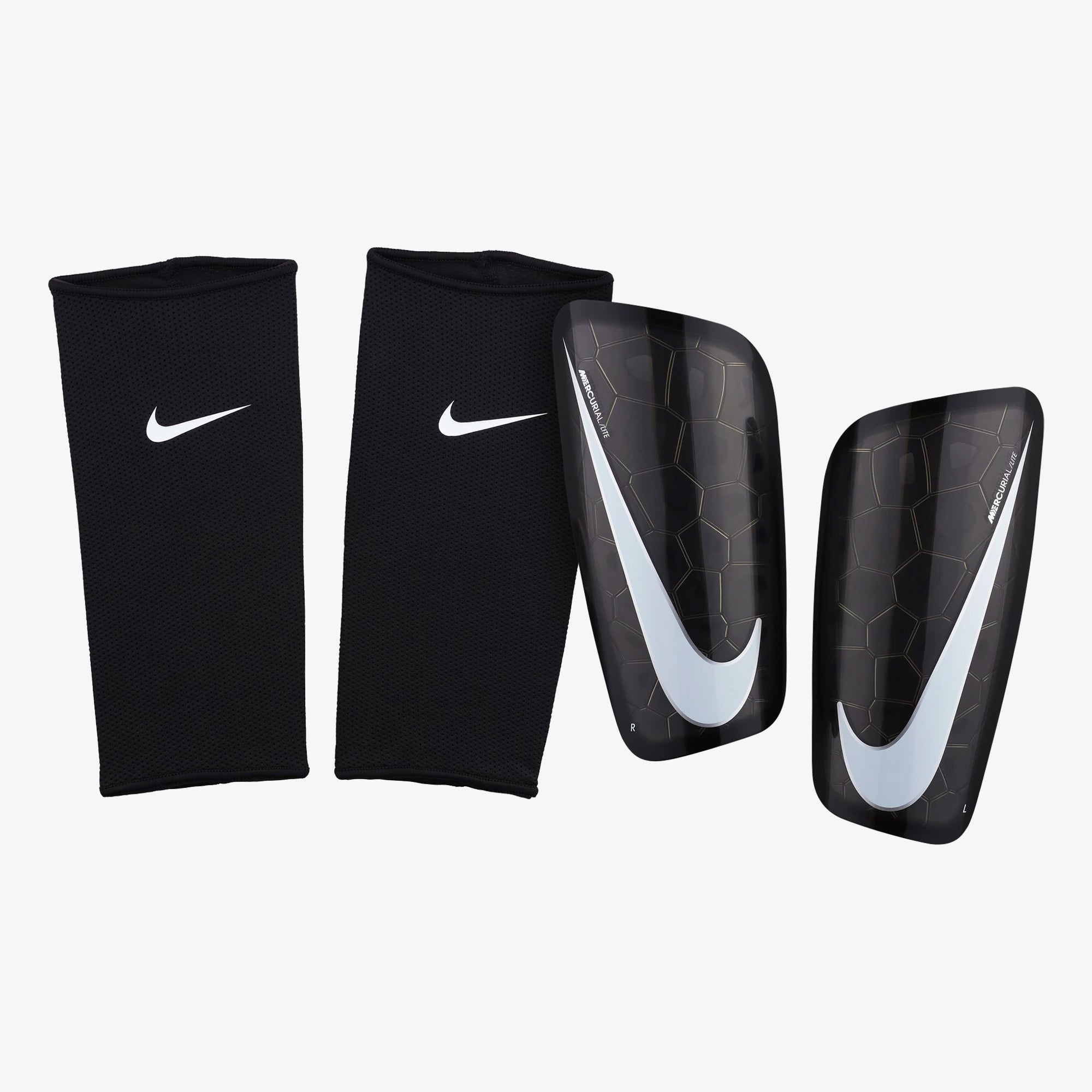 Mercurial Lite Shinguard - Black/Black/White - SP2120-010-NIKE by Nike | Available at Niky's Sports